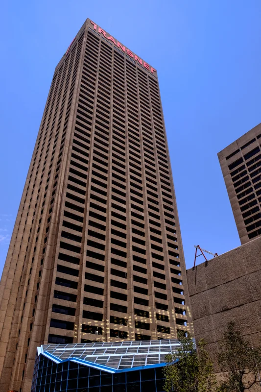 In der 50igsten Etage befindet sich die Aussichtsplattform