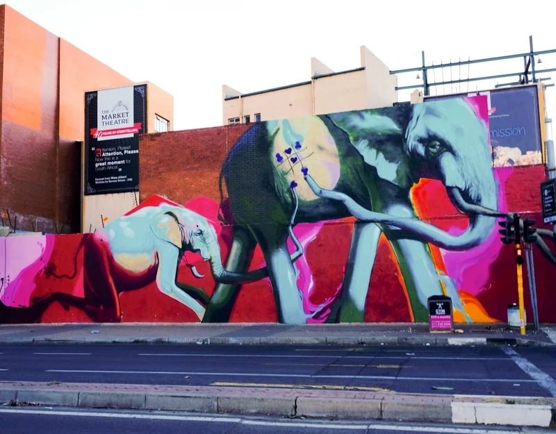 Die Elefanten von dem Graffiti Künstler Falko1