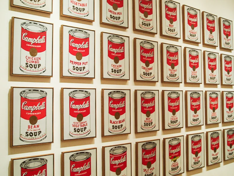 Andy Warhols Suppendosen. MOMA 2010