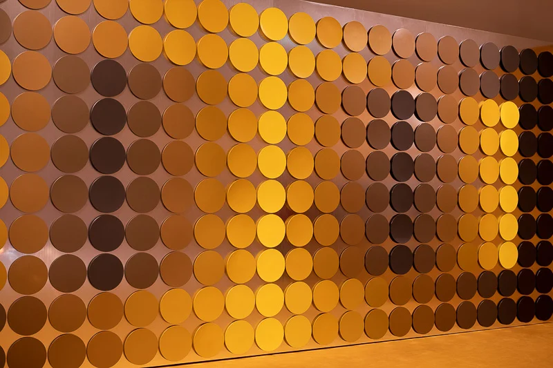 Wanddekoration aus dem Speisesaal der deutschen Bundesbank von 1972