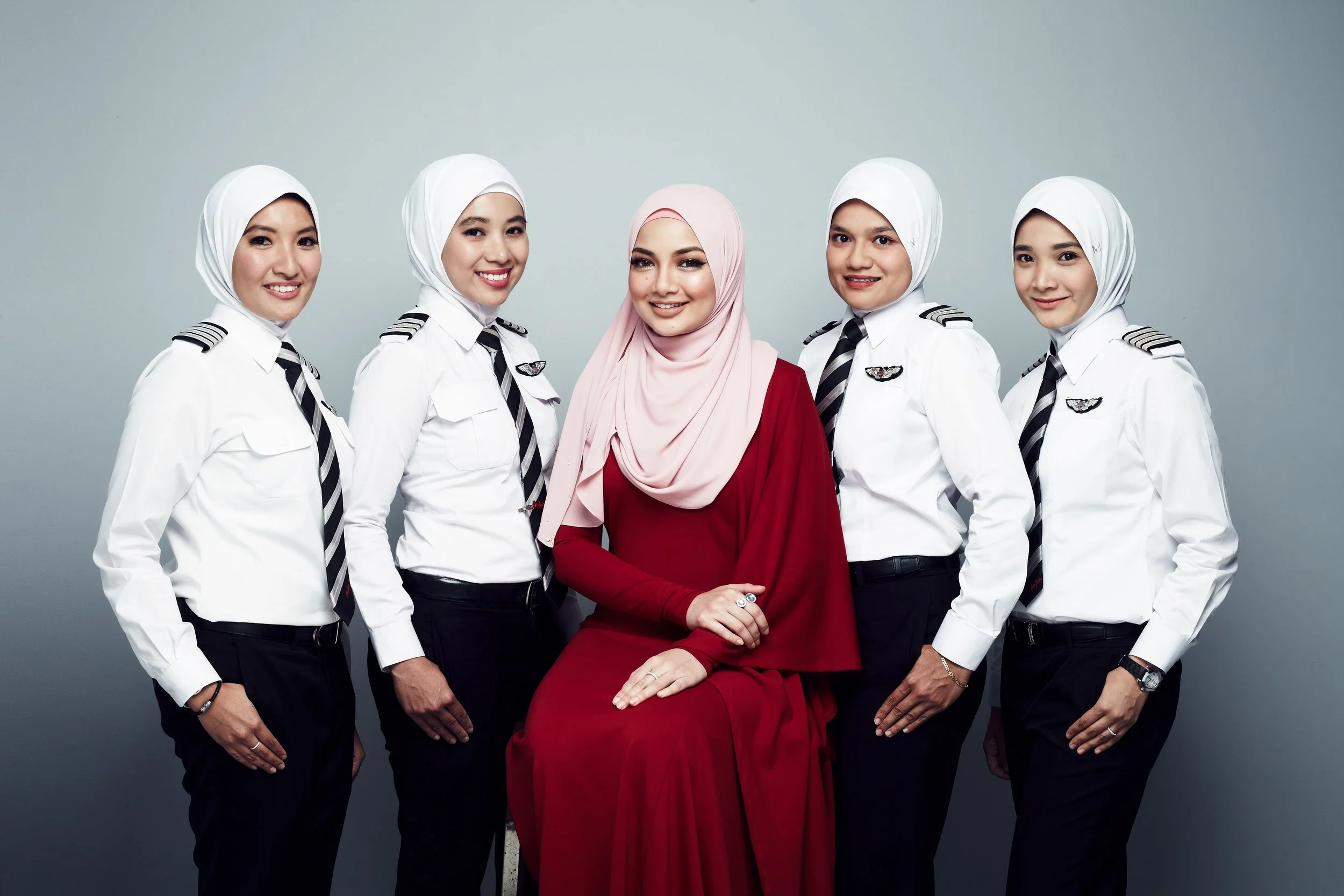 AirAsia female pilots take Naelofar Hijab to the skies