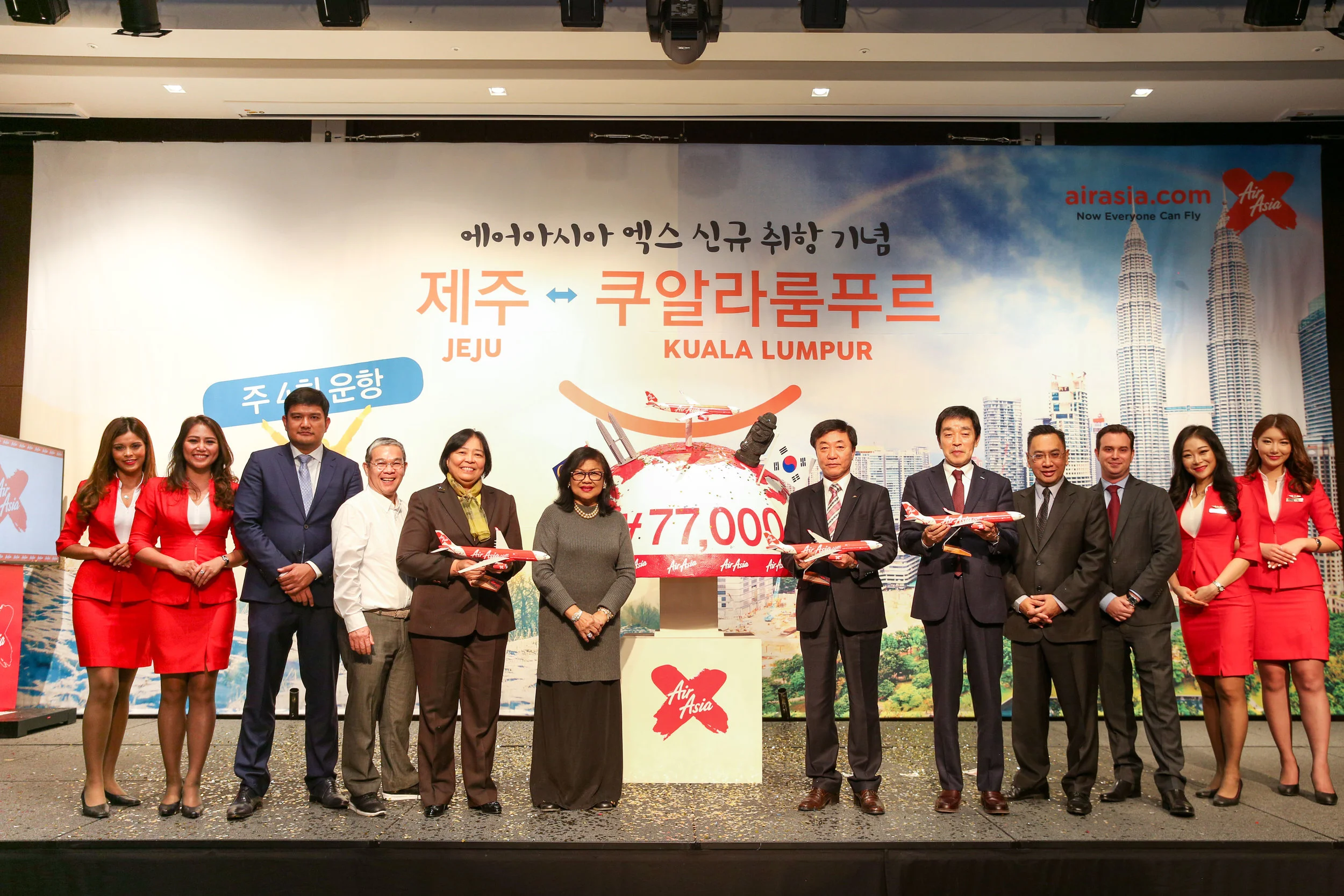 亚洲航空长途吉隆坡-济州岛独家直飞航线正式启航