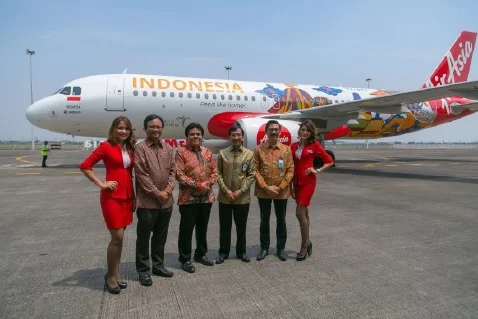 AirAsia Indonesia promosikan “Wonderful Indonesia” melalui livery bercorak khas Indonesia