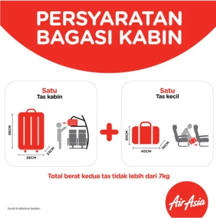 Himbauan AirAsia Mengenai Persyaratan Untuk Bagasi Kabin