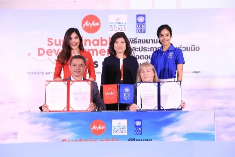 แอร์เอเชียจับมือ UNDP เปิดตัว 4 โครงการเพื่อการพัฒนาสังคมอย่างยั่งยืน  ส่งเสริมการพัฒนาชุมชน ทั้งด้านเศรษฐกิจ สังคม และสิ่งแวดล้อม