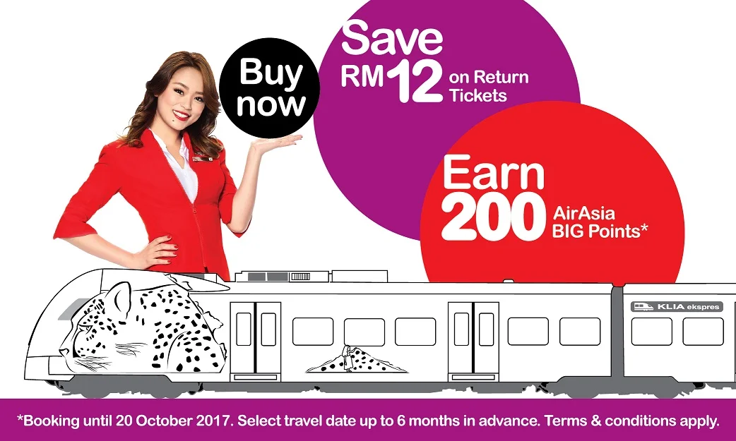 Dapatkan Tambang Istimewa KLIA Ekspres Apabila Terbang Bersama AirAsia