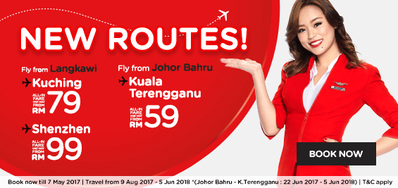 AirAsia mengukuhkan hab Malaysia dengan pengenalan tiga laluan baharu