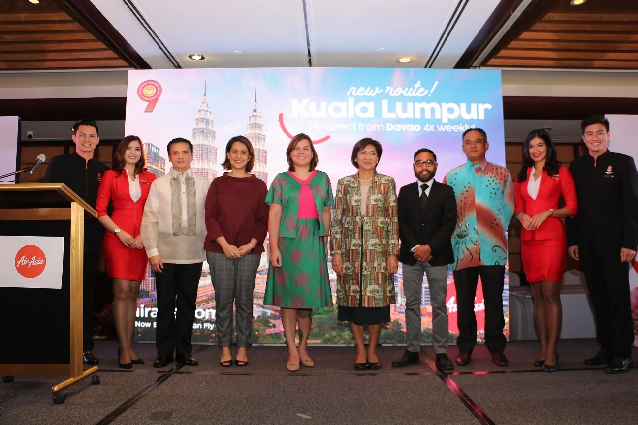 Datuk Bandar Davao rasmi laluan baharu AirAsia Kuala Lumpur - Davao