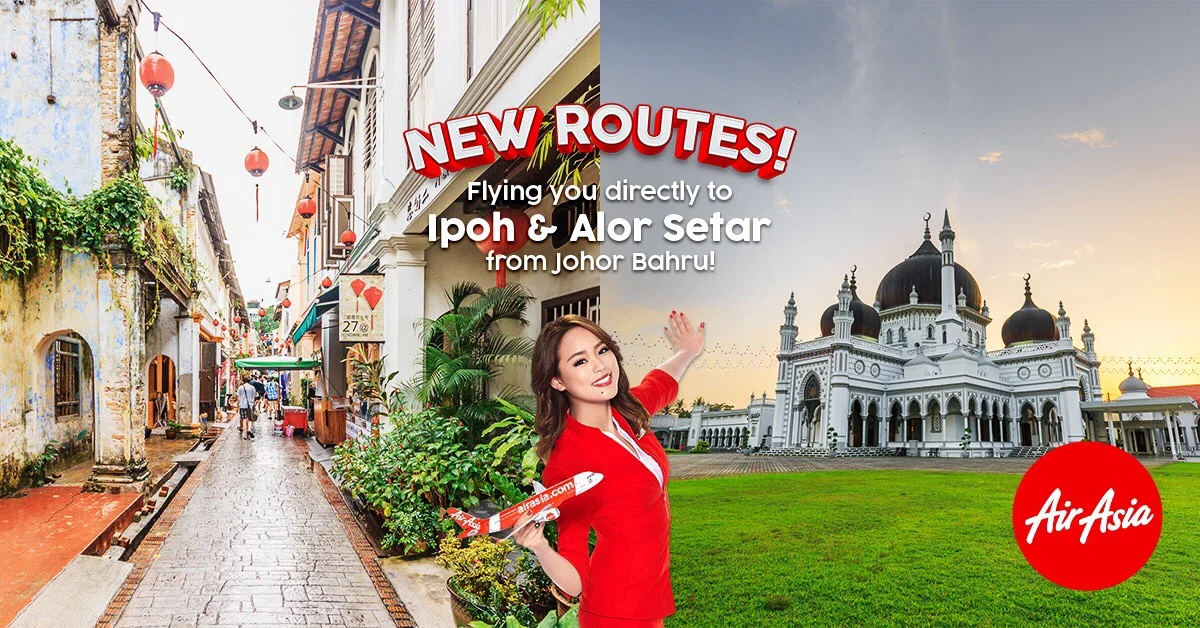 AirAsia further expands Johor Bahru hub with two new cities