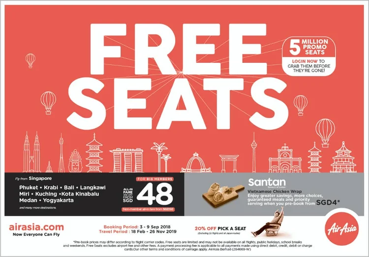 Airasia Free Seats 5 Million Promotional Seats Up For Grabs Airasia Newsroom