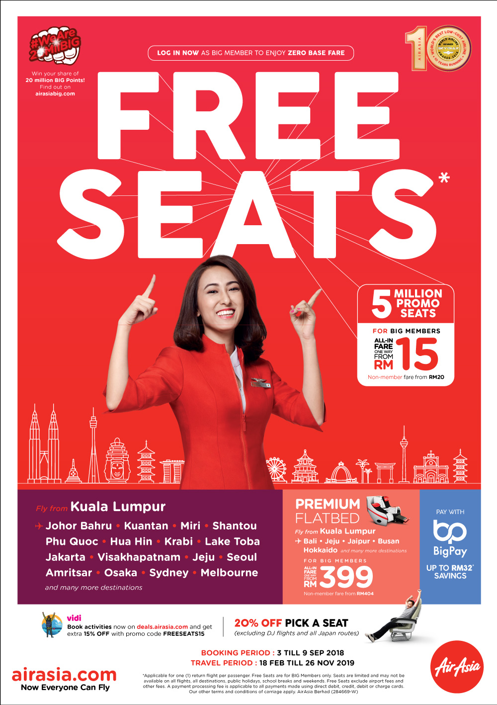 Airasia Free Seats 5 Million Promotional Up For Grabs Newsroom