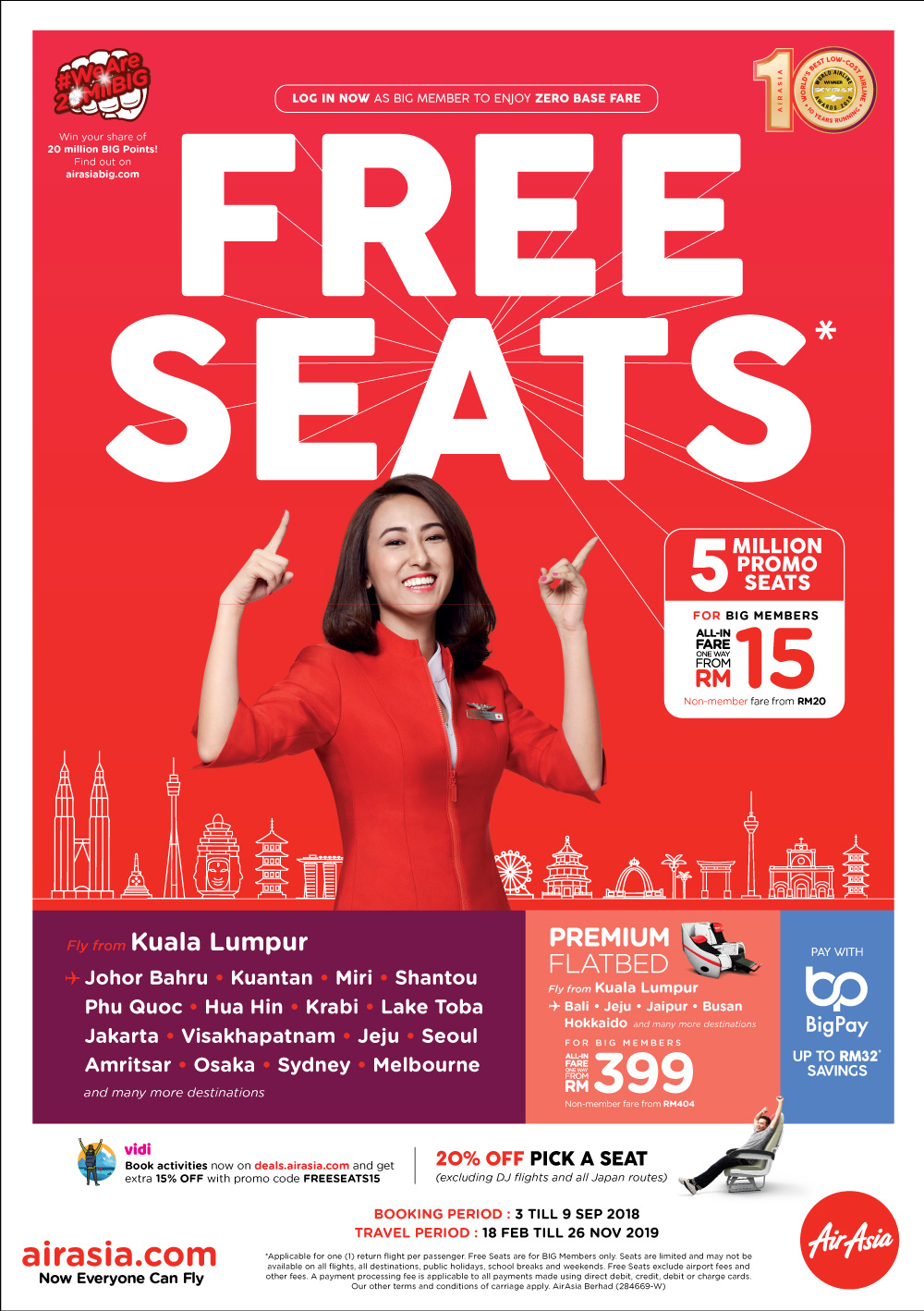 Airasia Free Seats 5 Million Promotional Seats Up For Grabs Airasia Newsroom