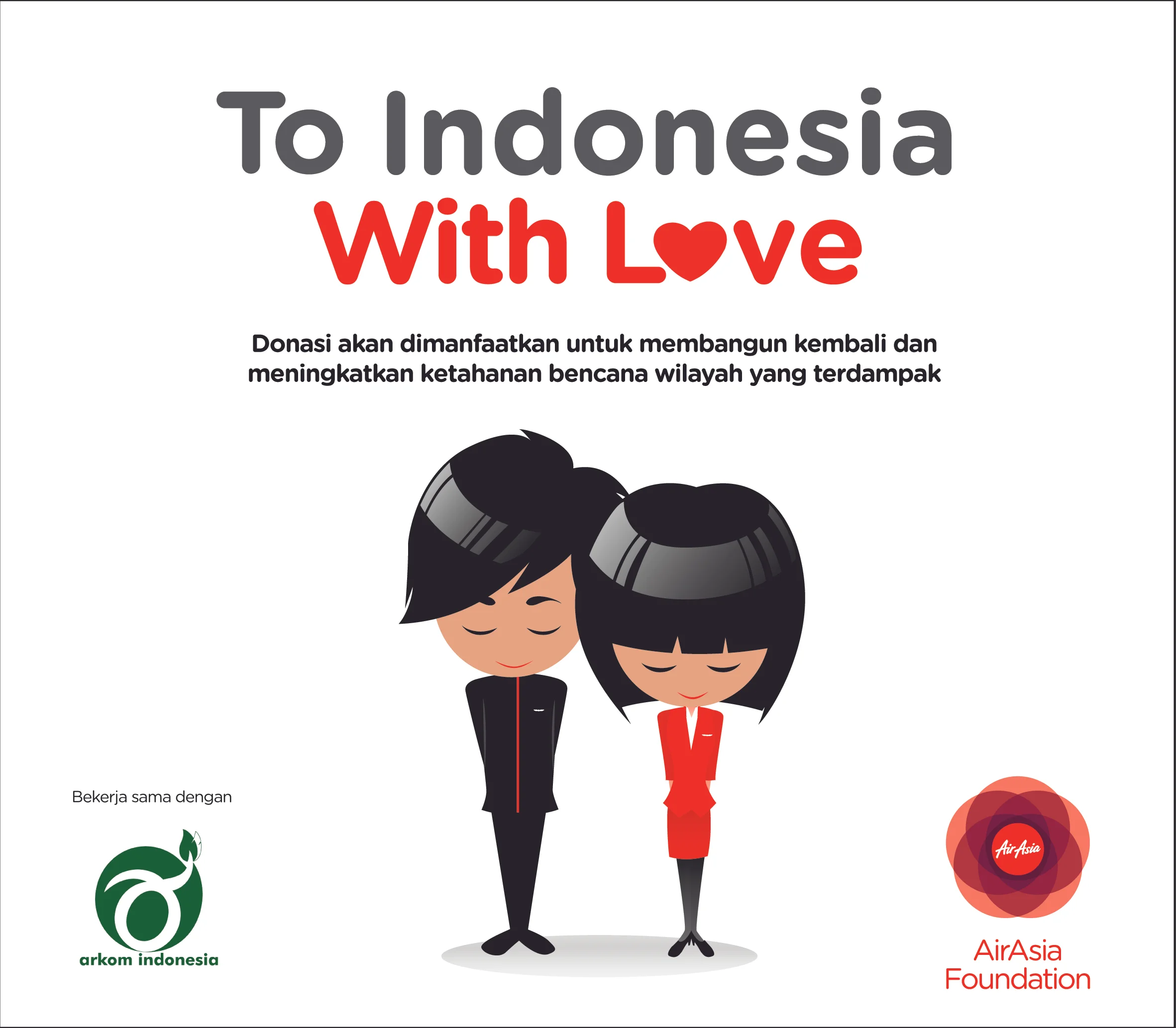 AirAsia luncurkan program penggalangan dana  #ToIDwithLove untuk Indonesia