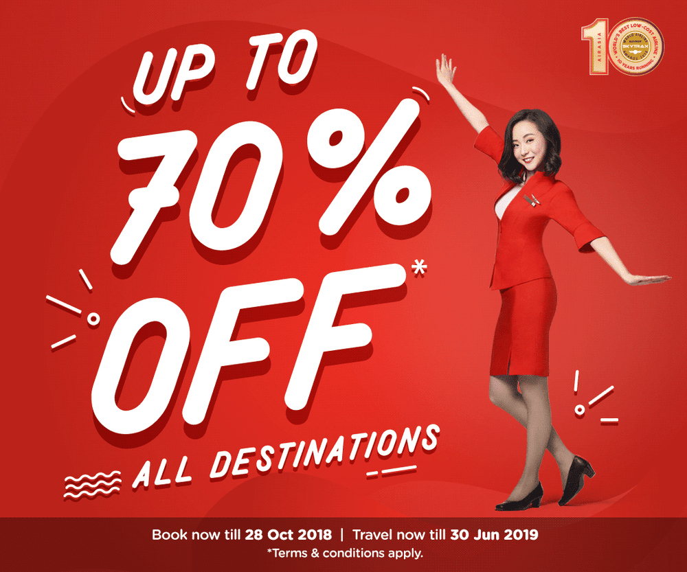 Save Up To 70 On All Airasia Destinations Airasia Newsroom