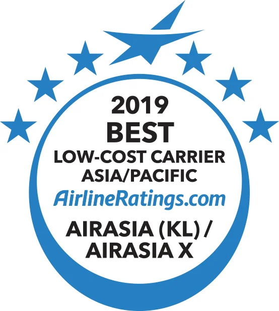 AirAsia dan AirAsia X menang di Anugerah Kecemerlangan Syarikat Penerbangan oleh AirlineRatings.com 