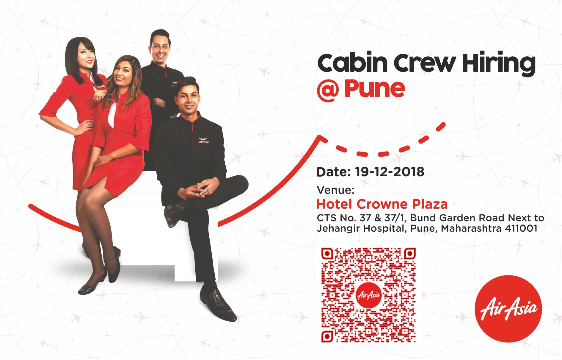 AirAsia India announces recruitment drive for Cabin Crew in Pune