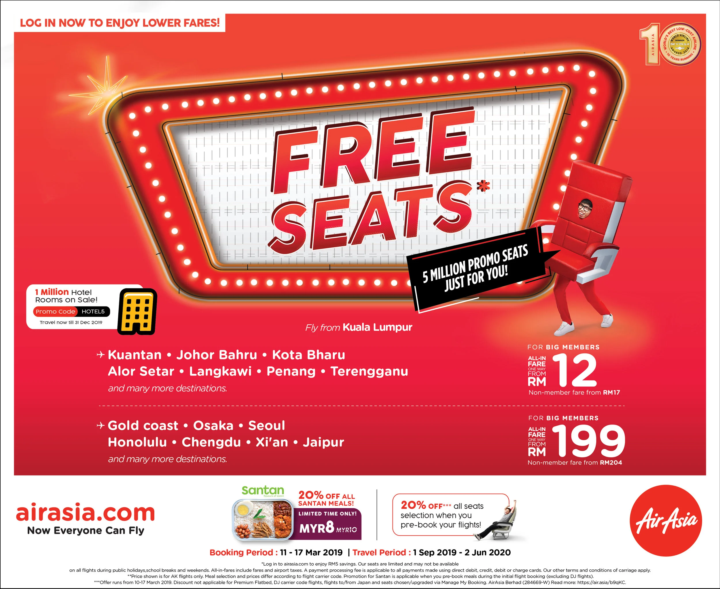 AirAsia Free Seats is back with more value deals