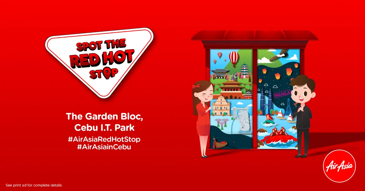 Spot the #AirAsiaRedHotStop and win your dream holiday