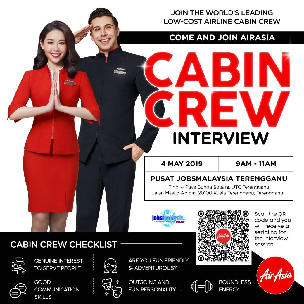 AirAsia to search Malaysia’s east coast for talented cabin crew