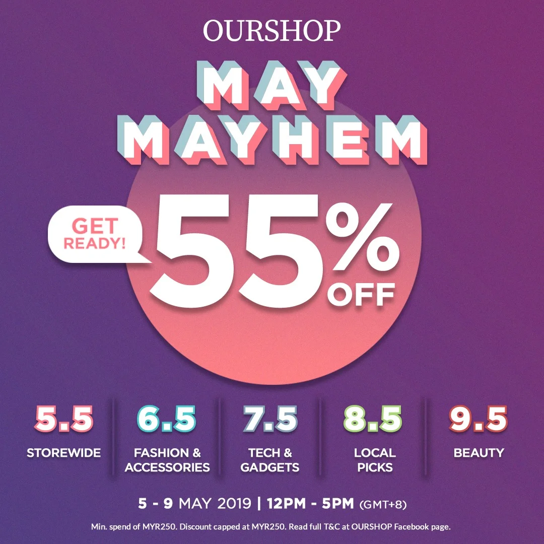 OURSHOP launches May Mayhem Sale