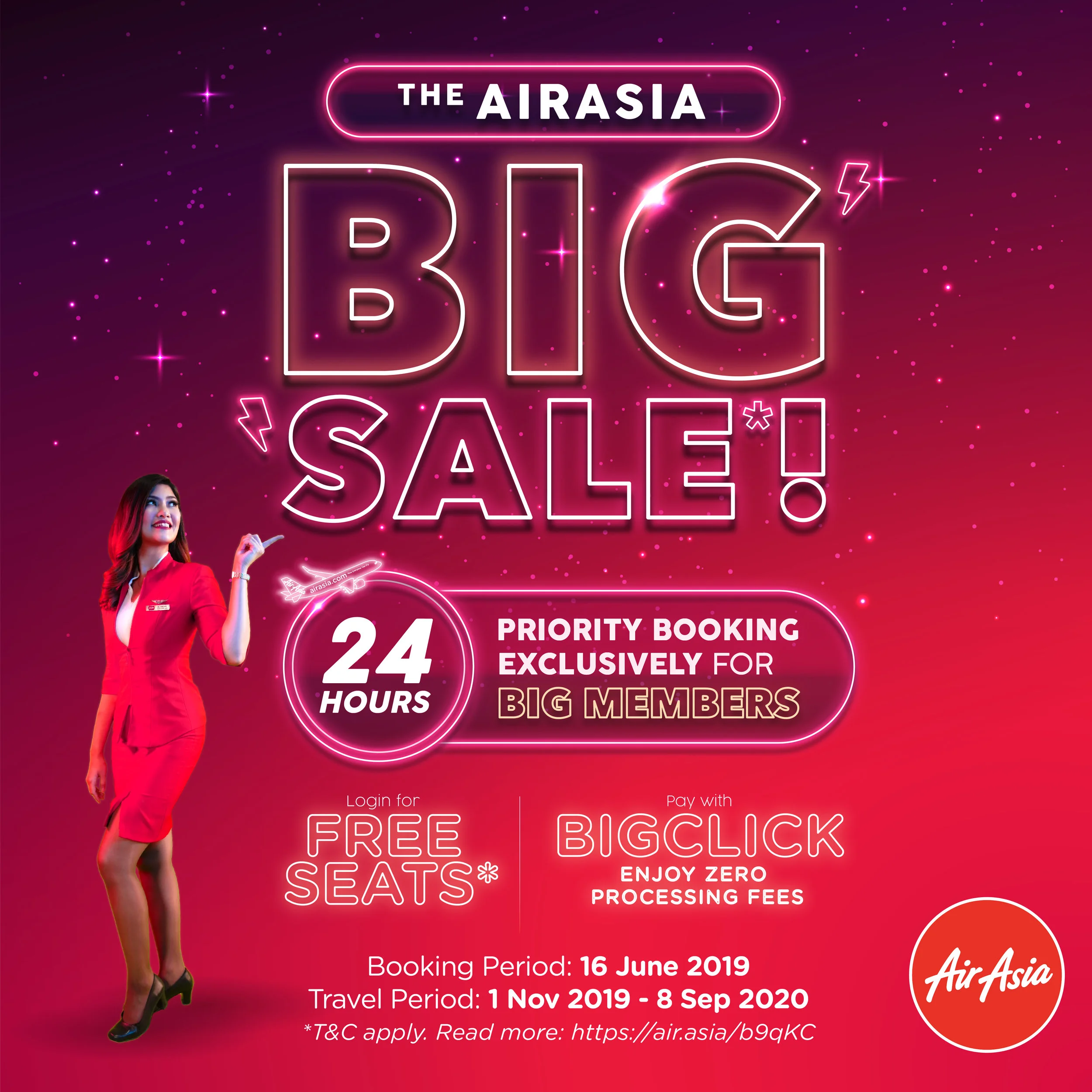 Jualan besar-besaran AirAsia kembali dengan  promosi 5 juta tempat duduk