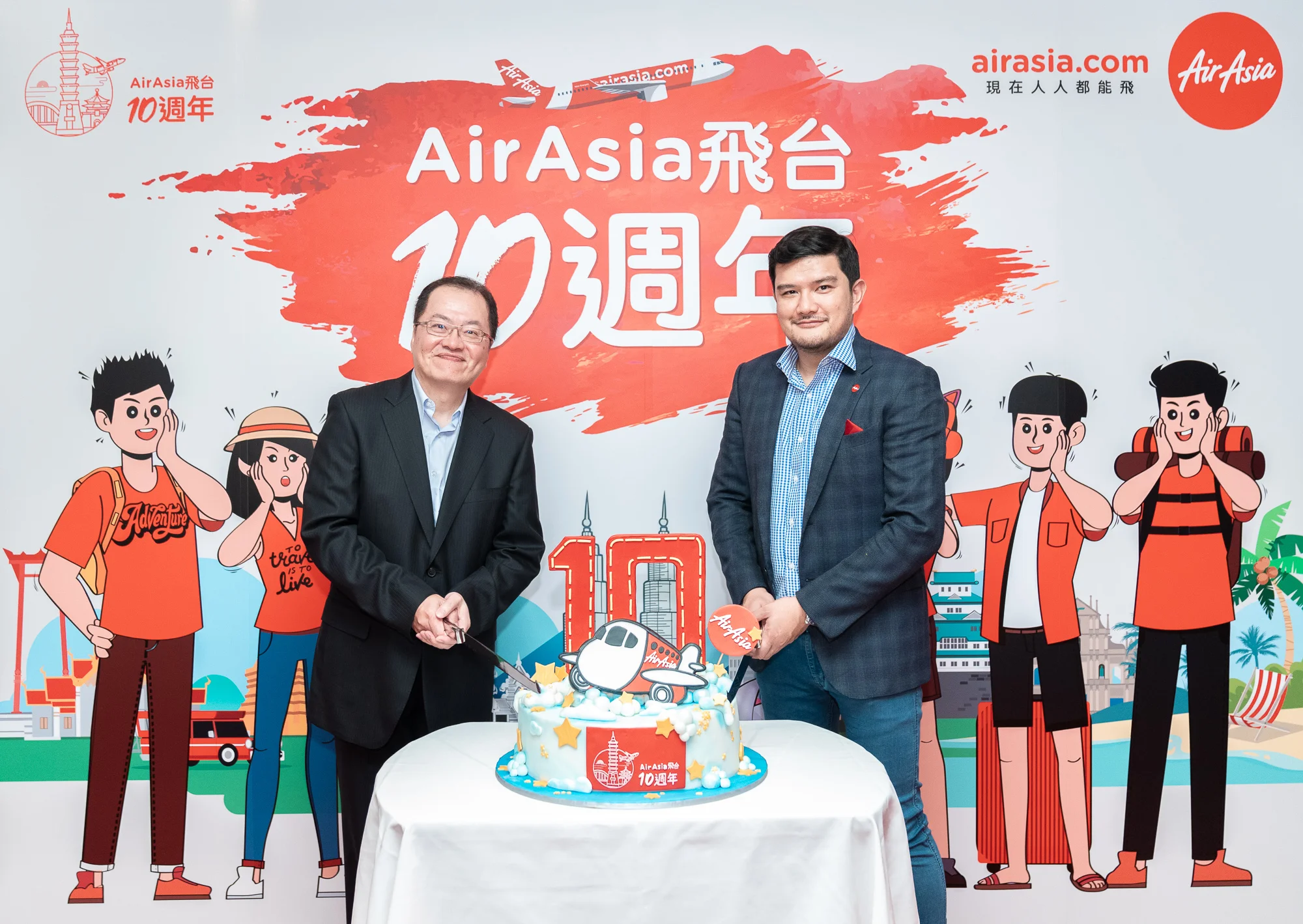 AirAsia 飛航台北10週年 總承載超過660萬人次