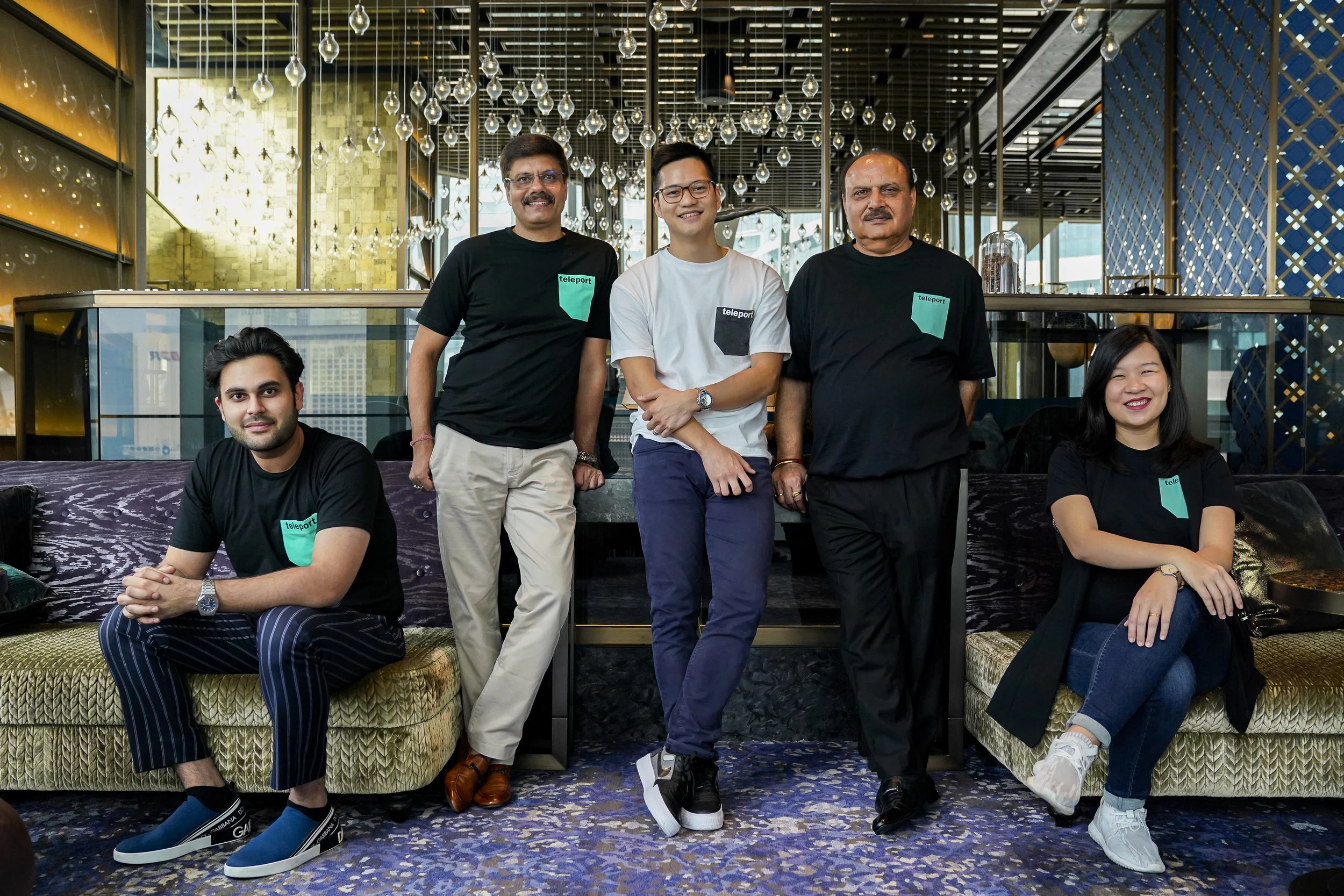 Photo Caption (L-R) : Director of Teleport in India Nipun Anand; Country Head for Teleport in India Vishal Sharma; Teleport CEO Pete Chareonwongsak; Director of Zeal Global Services Private Limited Panna Lal Anand and Director of Teleport in India Queenie Sun.