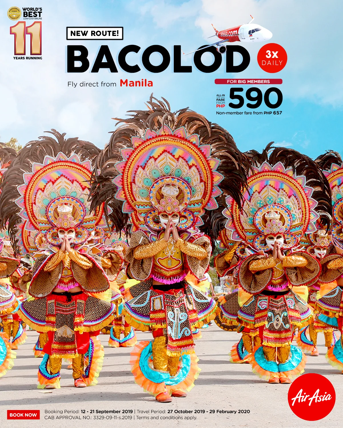 AirAsia now flying from Manila to Bacolod City 