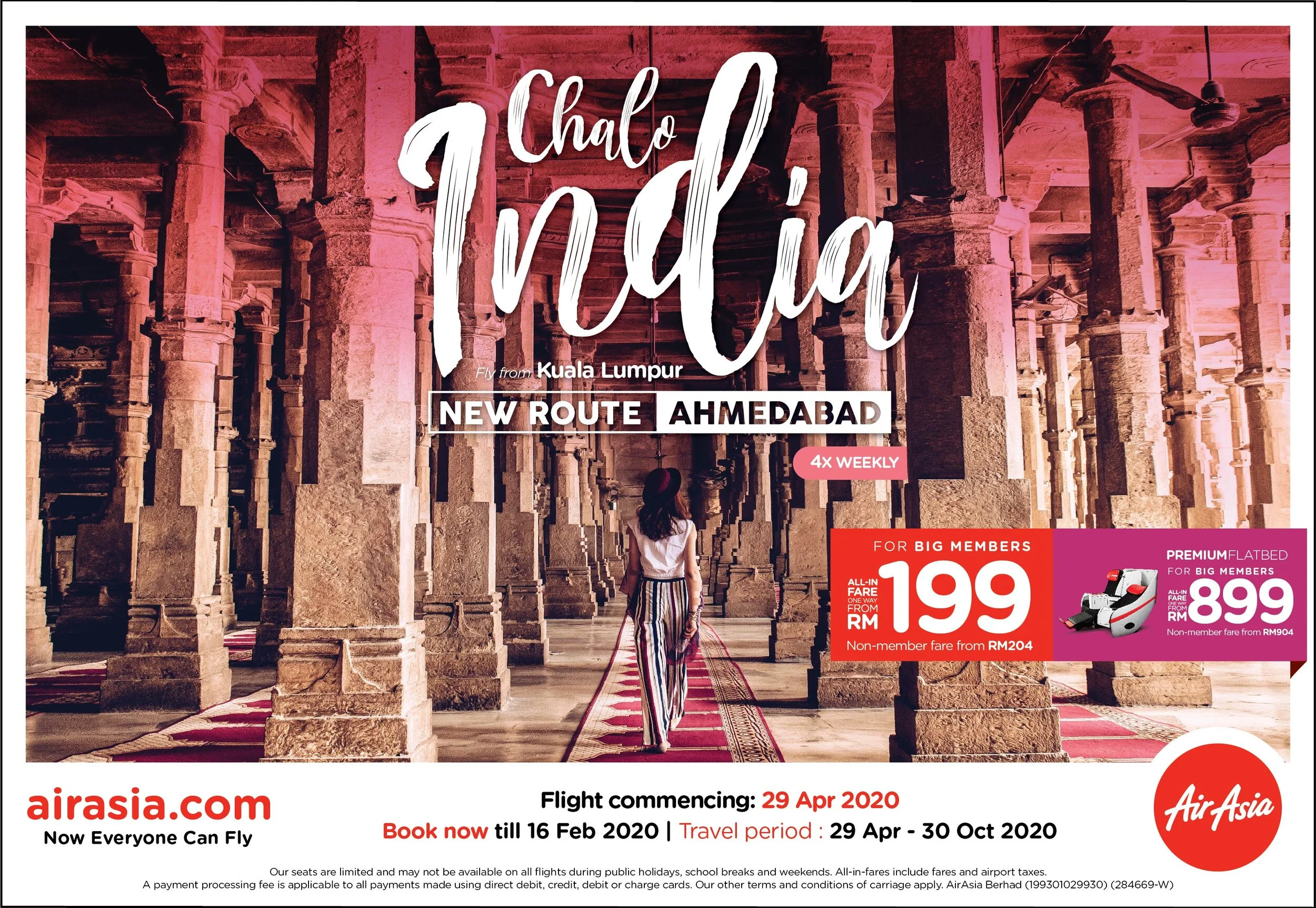AirAsia announces a new unique route to Ahmedabad, India