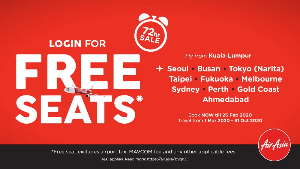 Airasia X Launches First Ever Long Haul Free Seat Sale Airasia Newsroom
