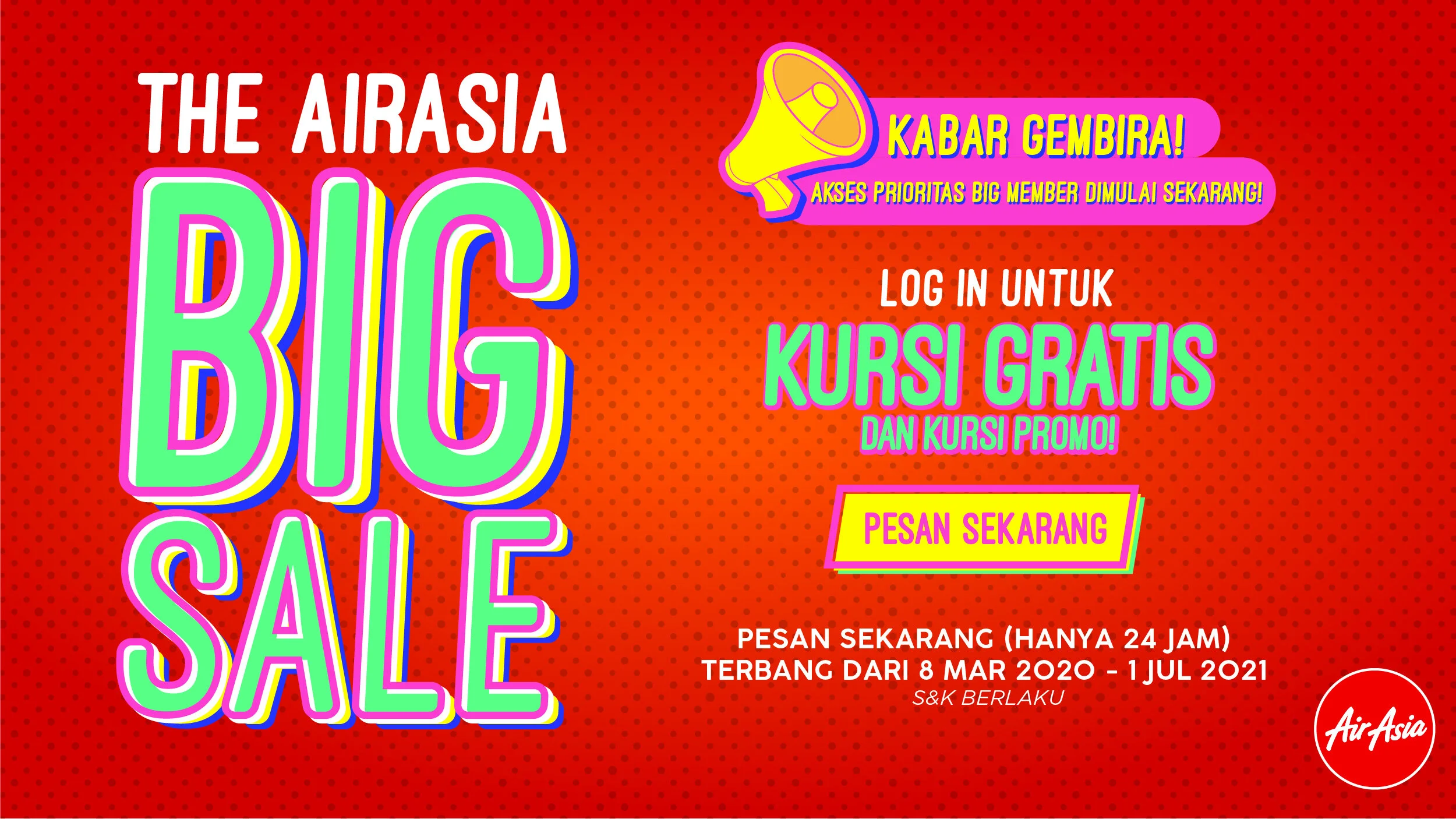 AirAsia tebar 6 juta kursi promo