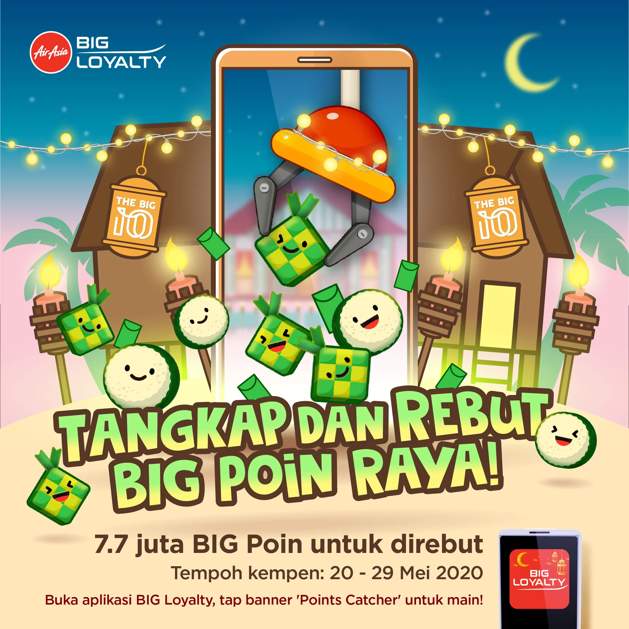   Permainan "Points Catcher" kembali dengan 7.7 juta BIG Poin untuk direbut