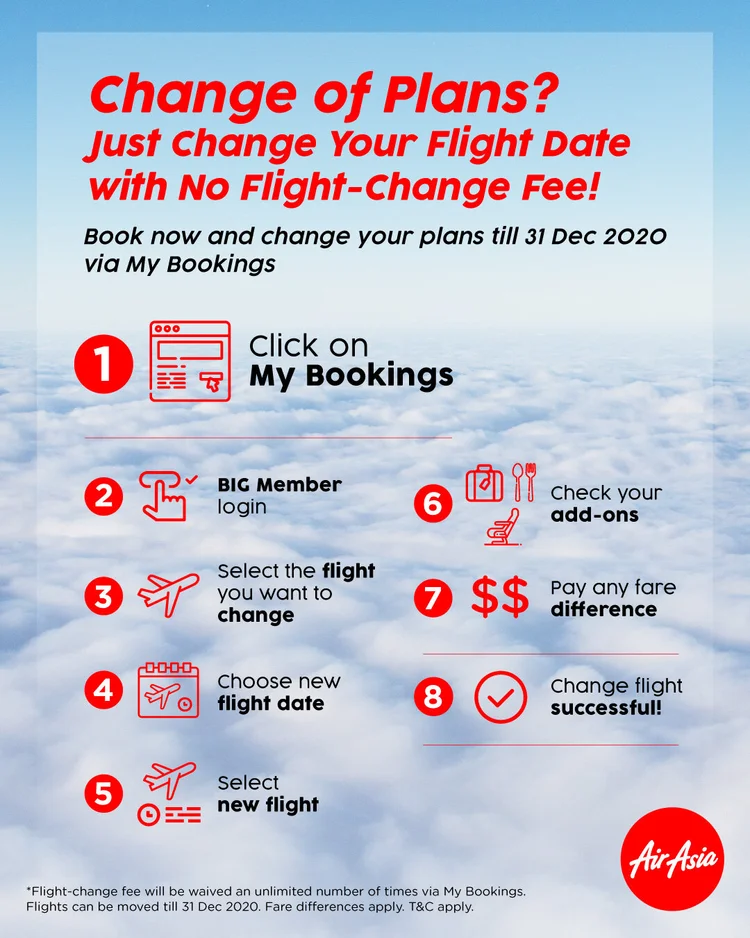 Enhanced Flexibility For Airasia Guests Travelling Up To 31 Dec 2020 With Flight Change Fee Waiver Airasia Newsroom