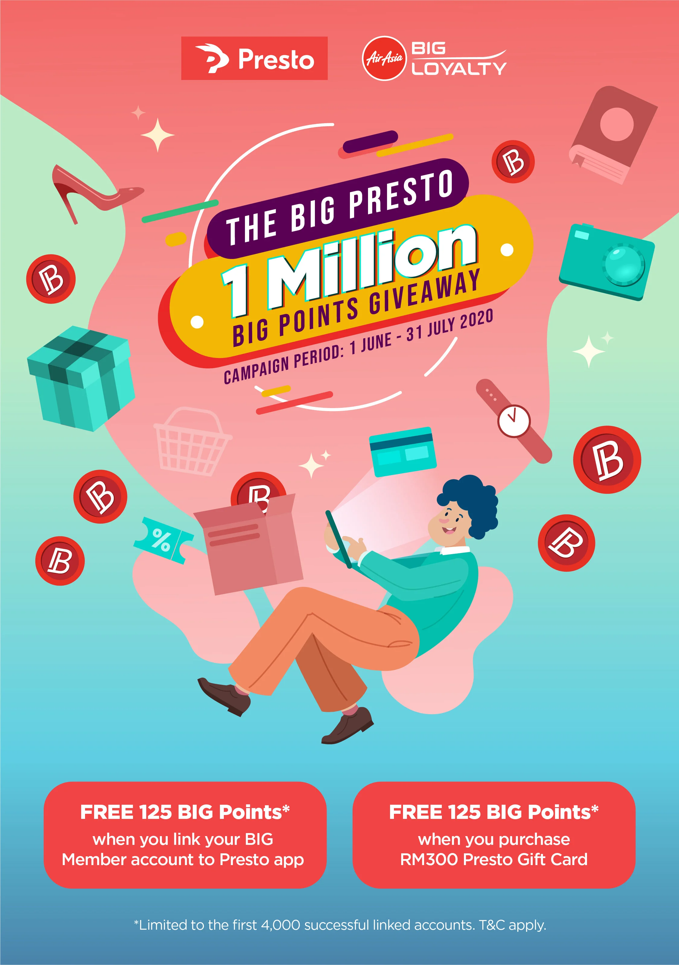 BIG Loyalty launches points redemption with Presto with 1 million BIG Points Giveaway!
