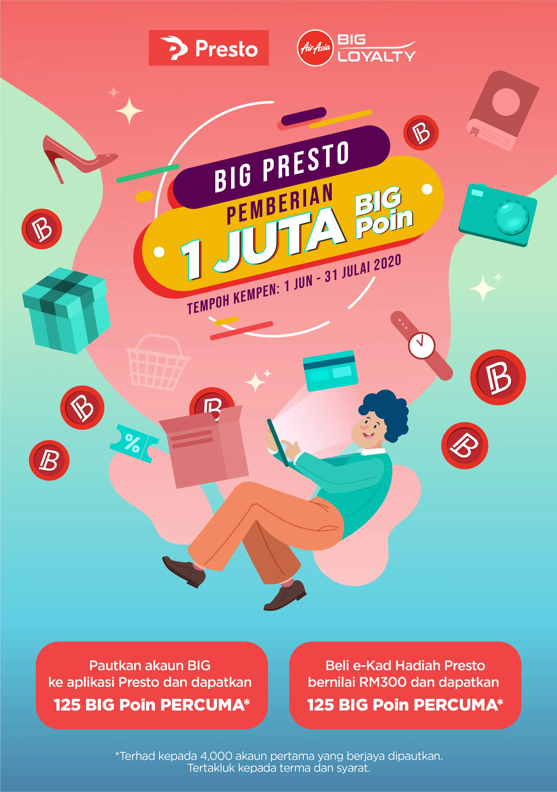BIG Loyalty lancar program penebusan bersama Presto dengan pemberian 1 juta BIG Poin!