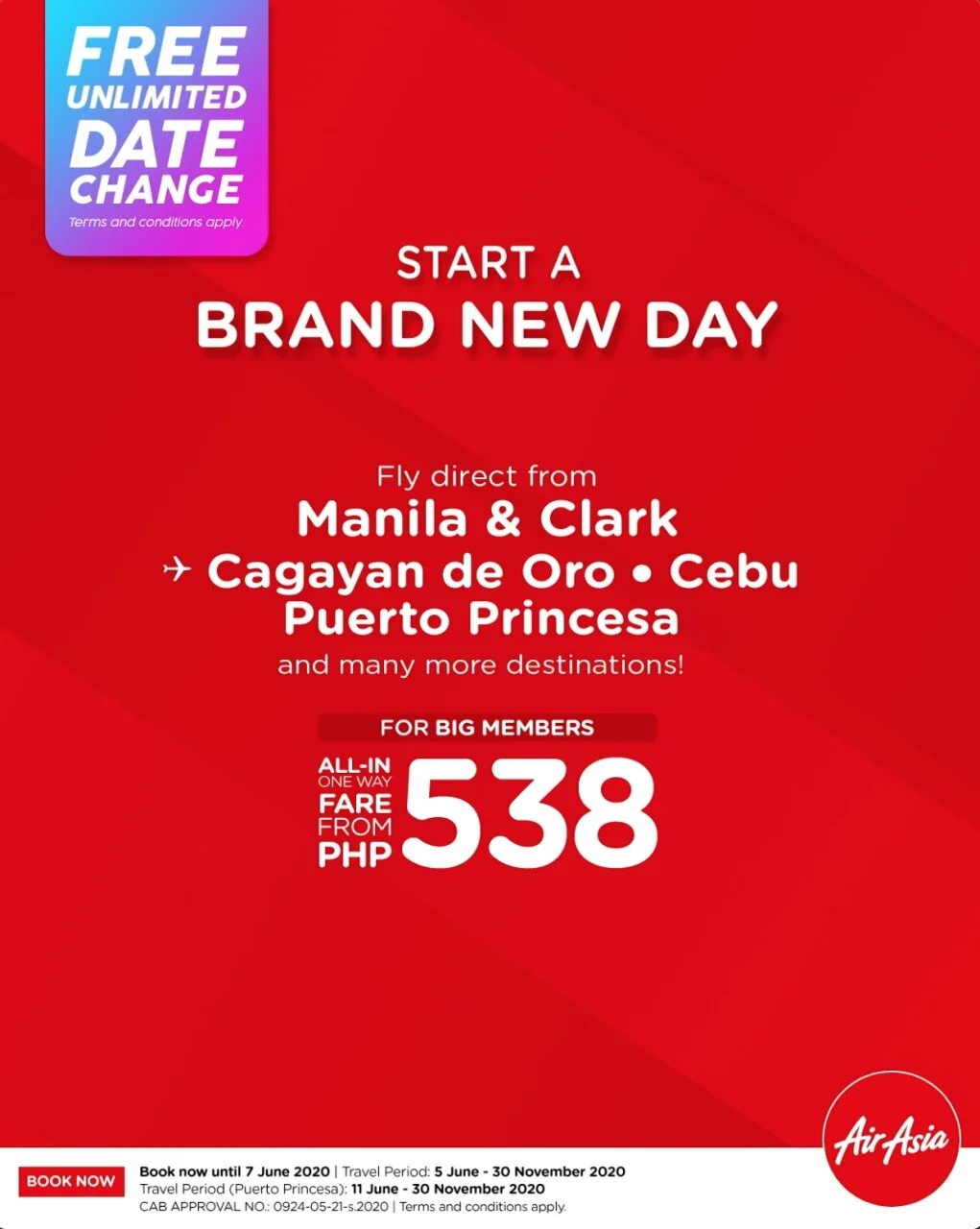 AirAsia returns to the skies with fares from as low as P538