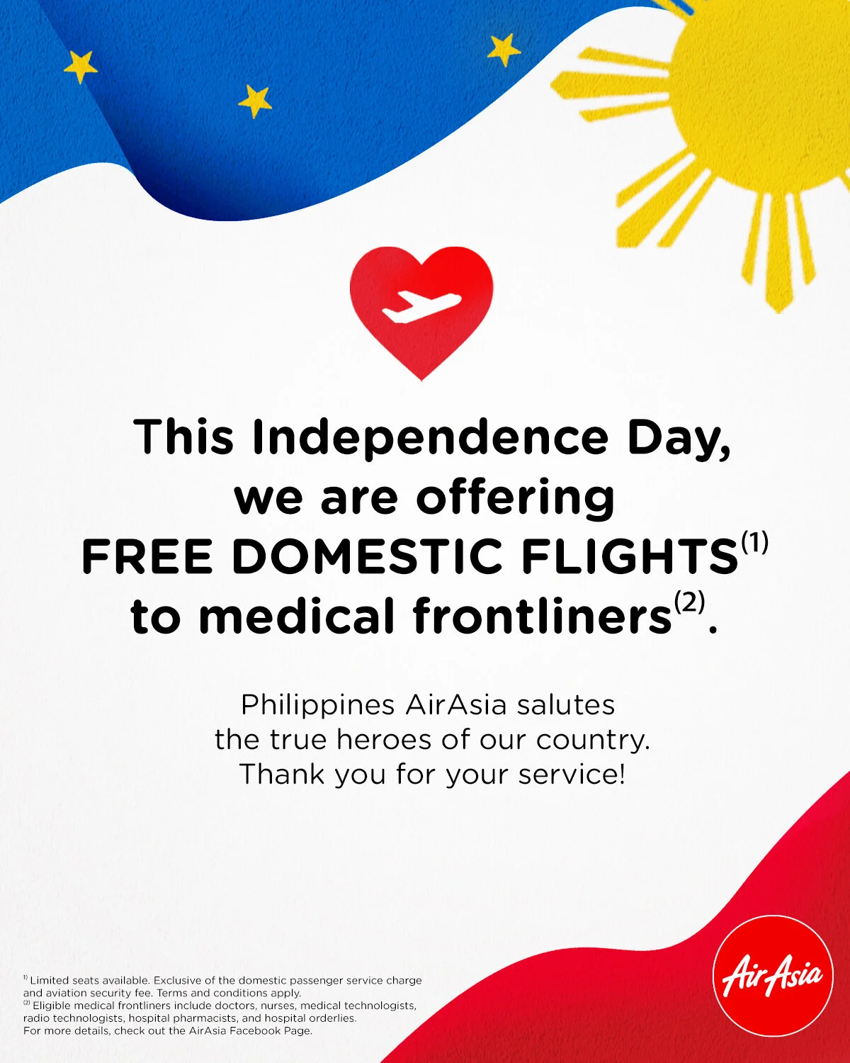 AirAsia salutes heroes of the Philippines, gives 1000 free flights to medical frontliners