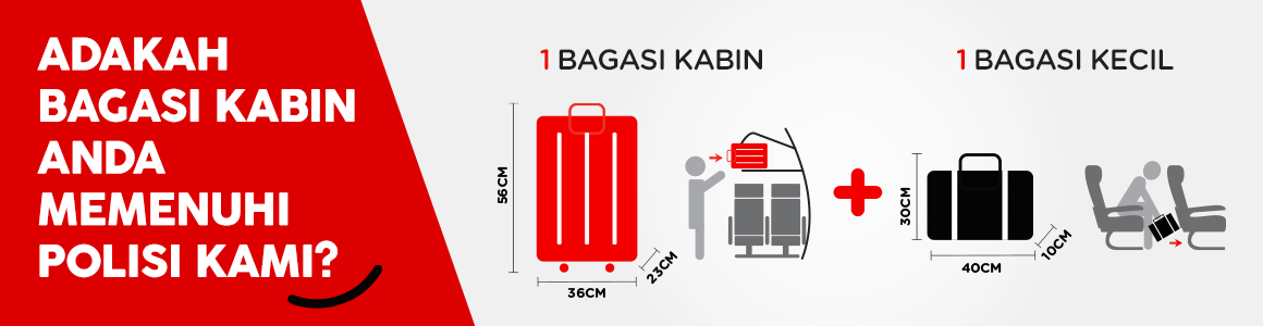 Nasihat Perjalanan AirAsia: Maklumat terkini Elaun Bagasi Kabin 