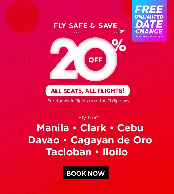 AirAsia offers 20% off fares for essential travel with unlimited date change