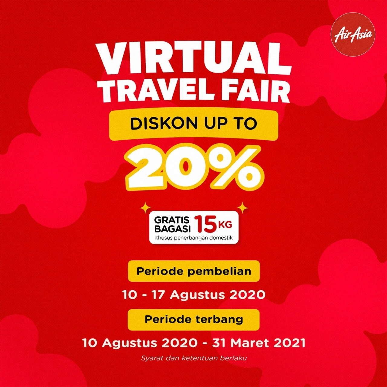 Sambut Hari Kemerdekaan, AirAsia selenggarakan Virtual Travel Fair dan promo rapid test