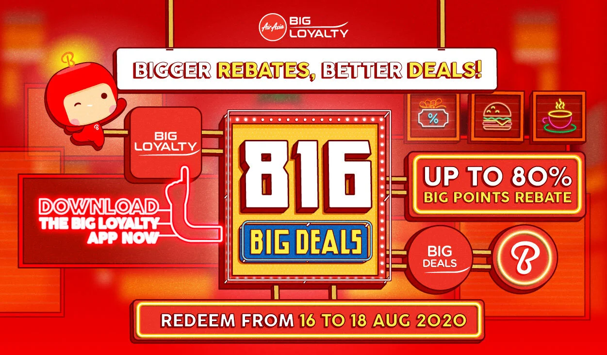 BIG Loyalty offers up to 80% BIG Points rebate in 816 BIG Deals Sale 