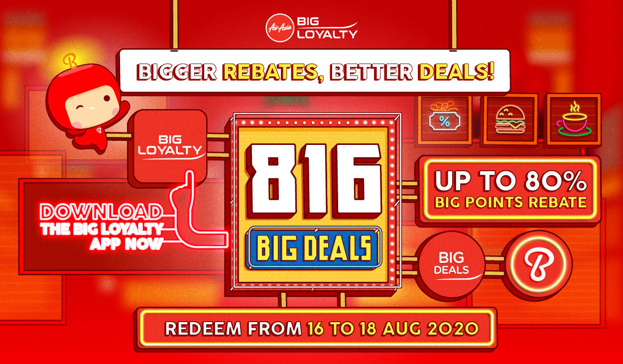 BIG Loyalty offers up to 80% BIG Points rebate in 816 BIG Deals