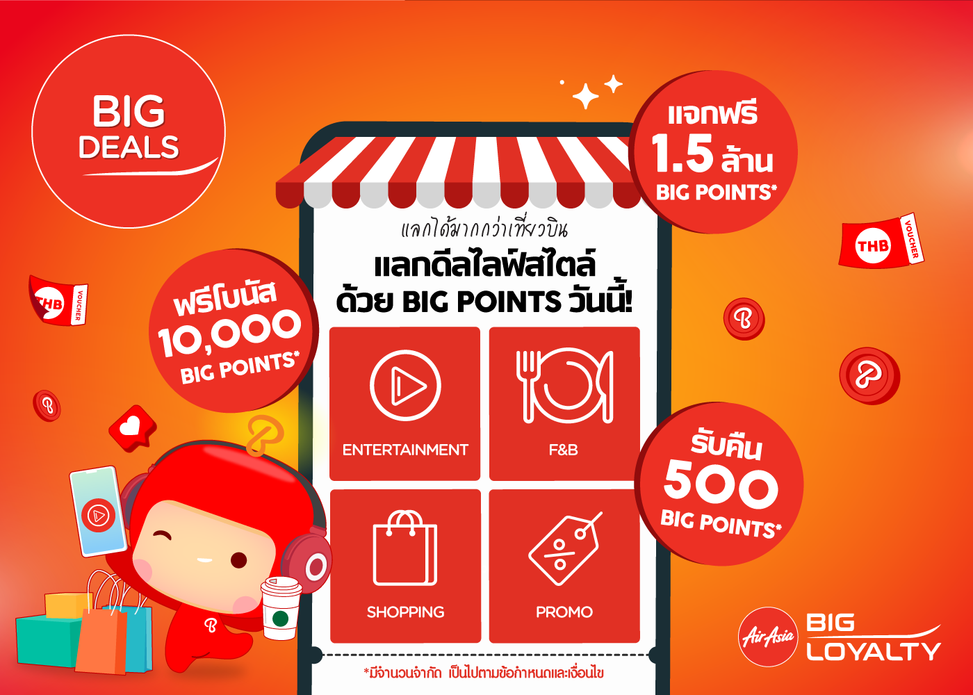 BIG Loyalty เปิดตัว BIG Deals  ให้สมาชิกใช้คะเเนนแลกดีลไลฟ์สไตล์ผ่านแอป