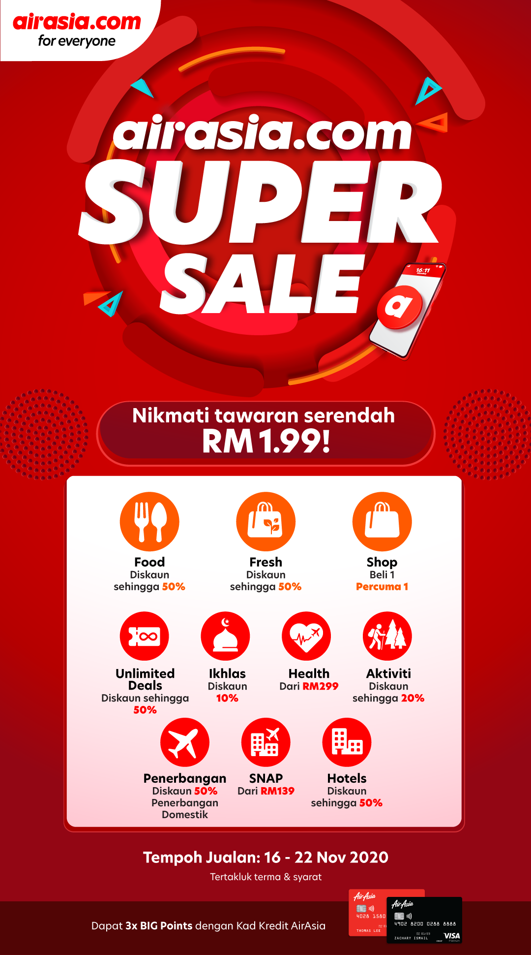 airasia.com Super Sale kembali dengan tawaran lebih hebat