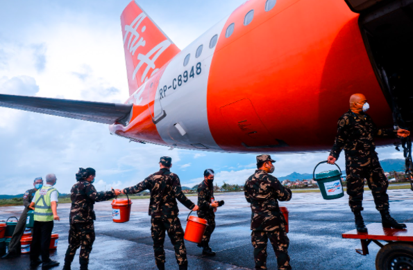 AirAsia brings “Star of Hope”, mounts mercy flight to typhoon stricken Catanduanes