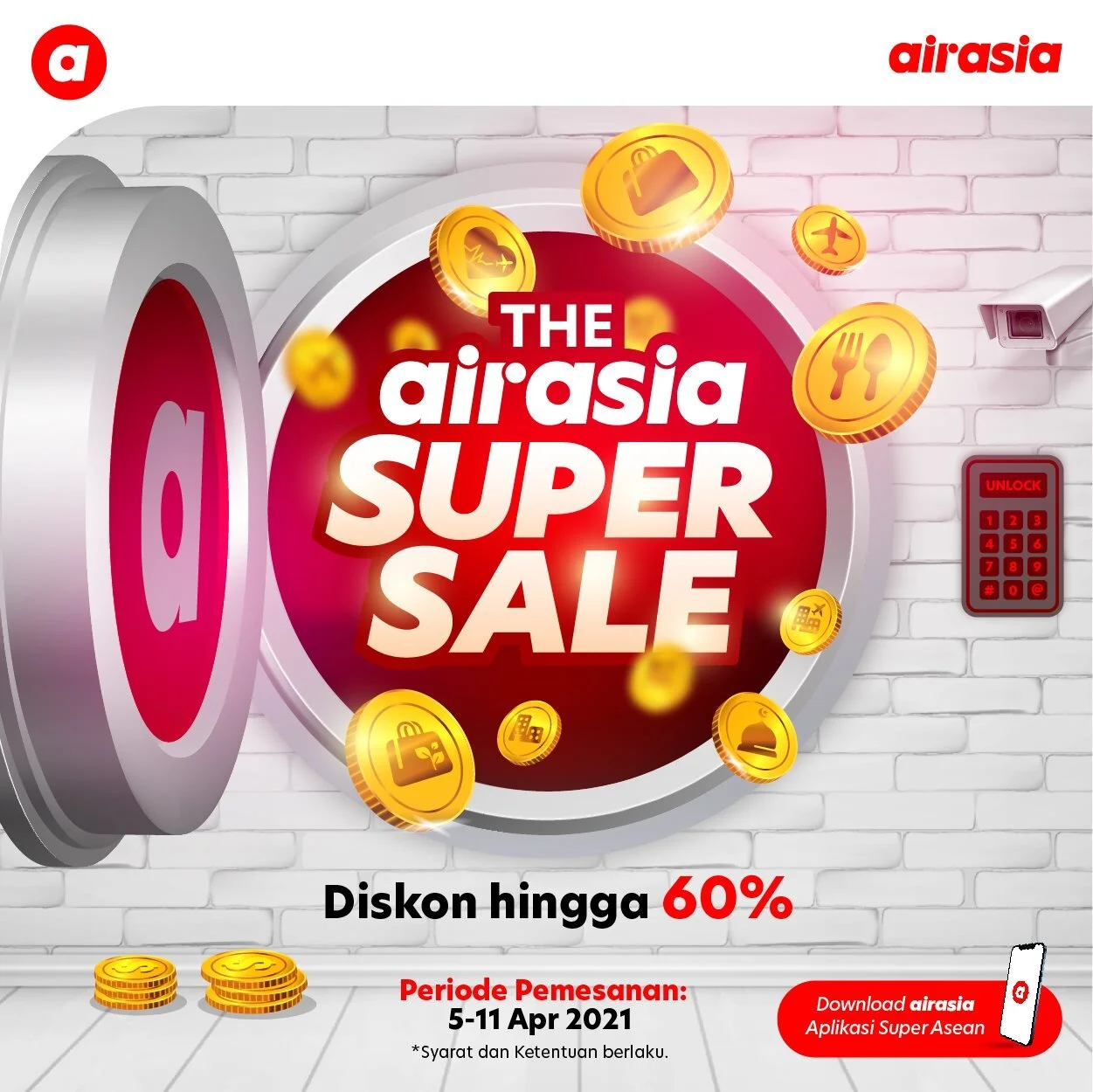 Aplikasi super airasia gelar Super Sale, tebar diskon hingga 60%