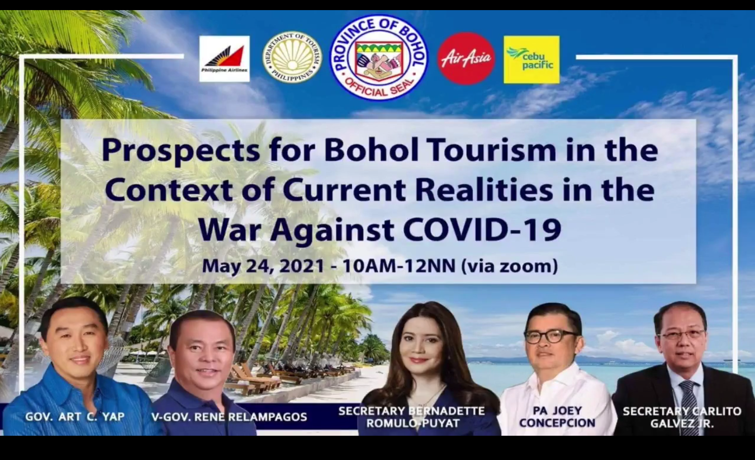 AirAsia joins various stakeholders in discussing tourism recovery in Bohol, calls for digitalization and vaccination of tourism frontliners