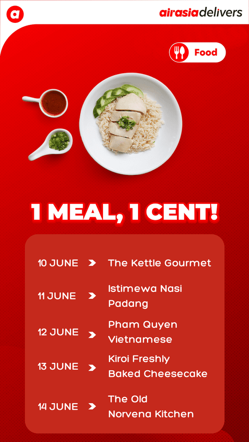Airasia Food Serves Signature Meals For Only 1 Cent Airasia Newsroom