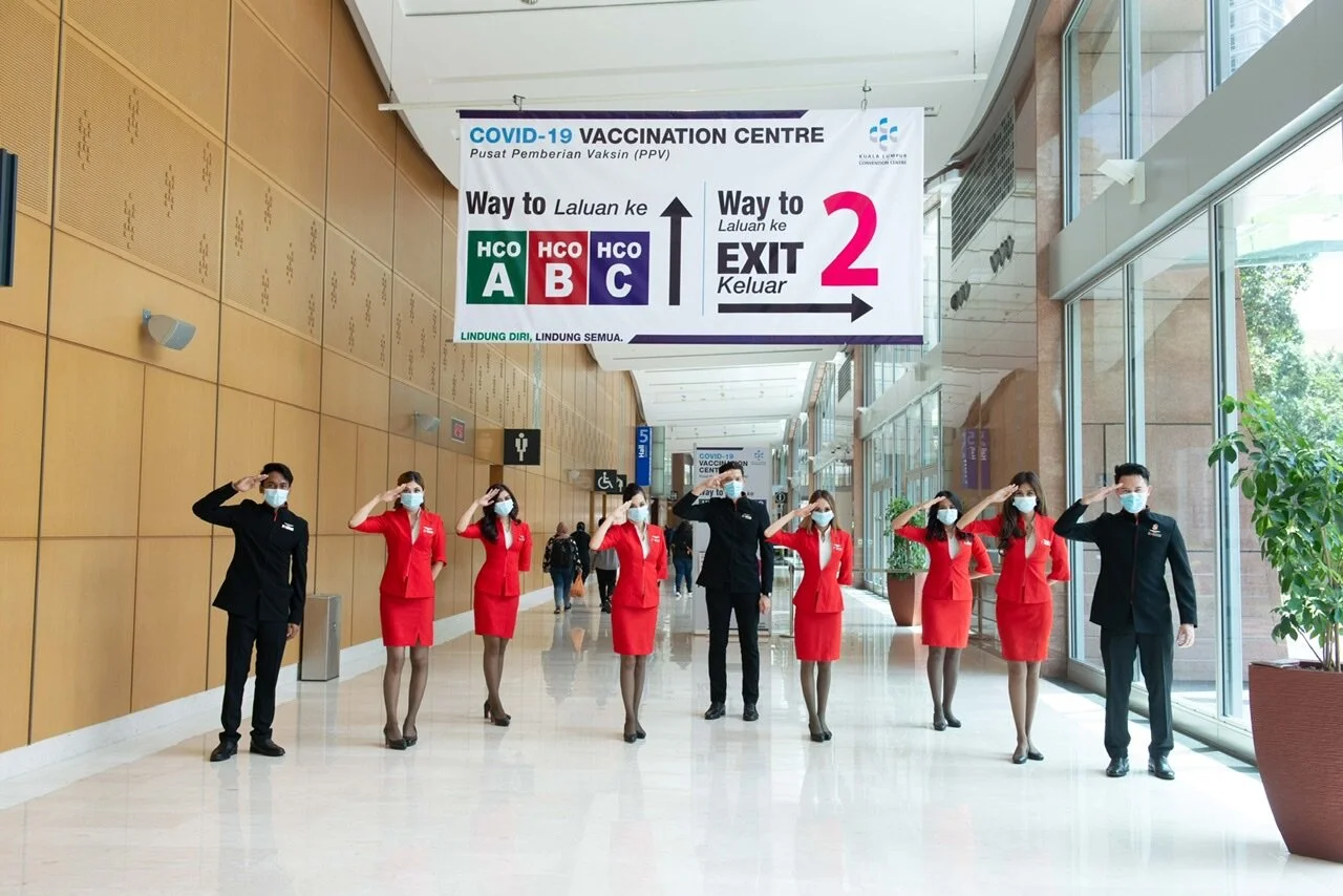 AirAsia Allstars volunteer at mega vaccine centres to help get Malaysia vaccinated