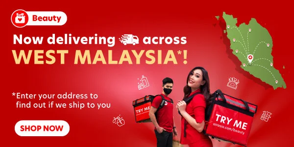 airasia beauty现为马来西亚半岛提供配送服务